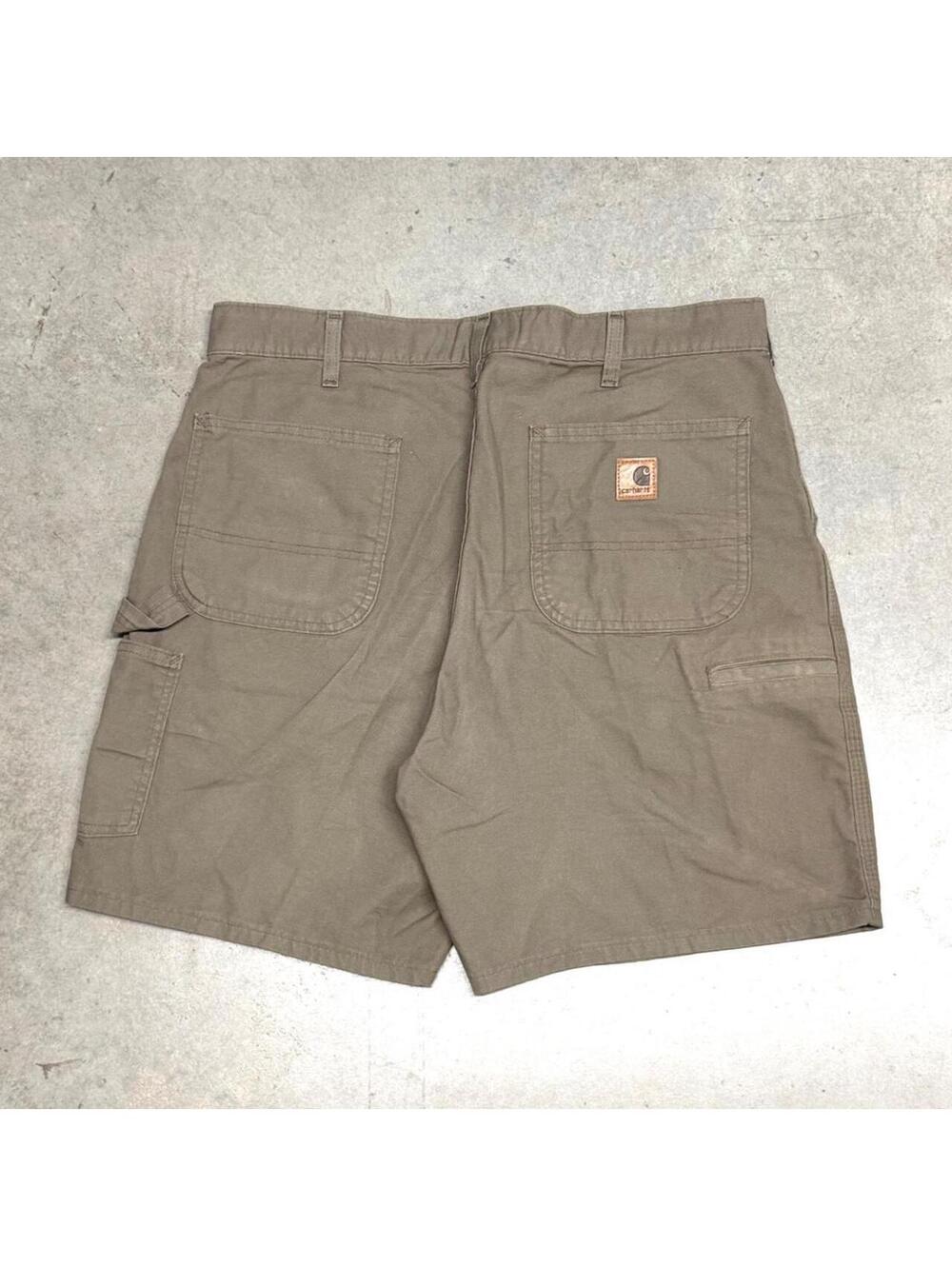 Carhartt Shorts Mens 36 Brown B144 LBR Carpenter Cargo 9” Baggy Workwear Y2K